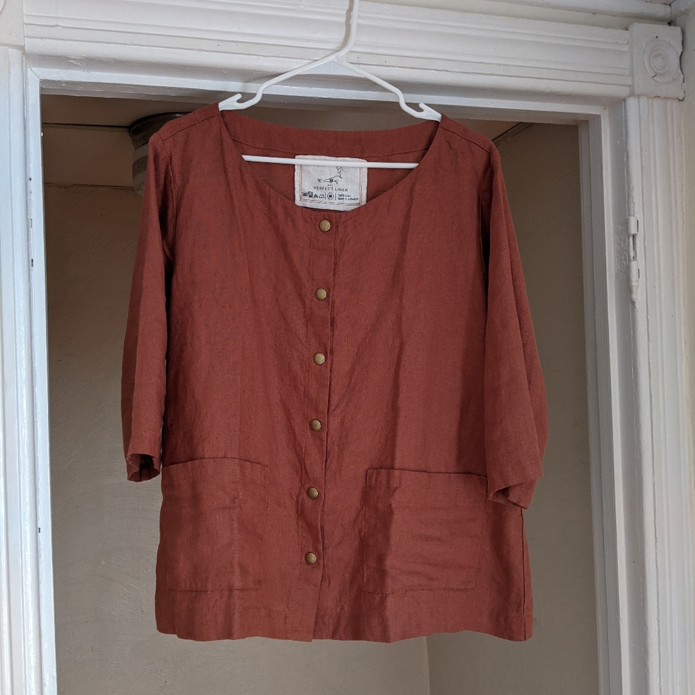 M Not Perfect Linen Top